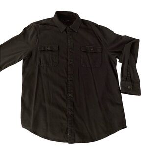 Men's LUCKY BRAND Black Button-Up Shirt
